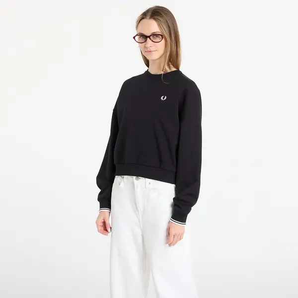 FRED PERRY Hoodica FRED PERRY Tipped Sweatshirt Black 36