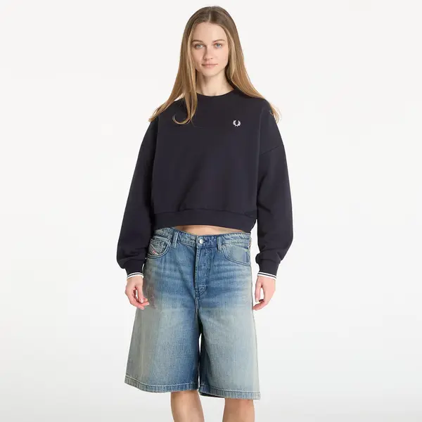 FRED PERRY Hoodica FRED PERRY Tipped Sweatshirt Navy 10