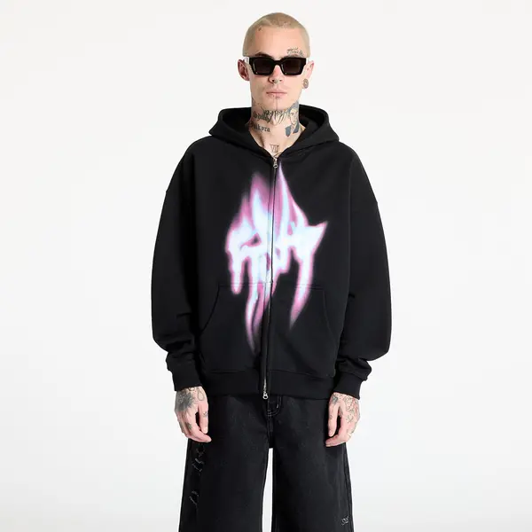 FTSHP Hoodica FTSHP Walking Art Zip Hoodie UNISEX Fire Black Ash XL