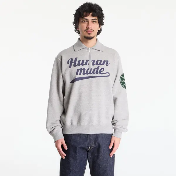 HUMAN MADE Hoodica HUMAN MADE Half-Zip Sweatshirt Gray M