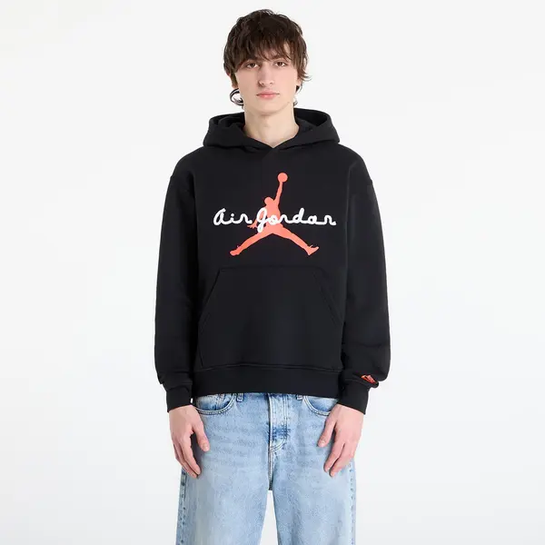 Jordan Hoodica Jordan Brooklyn Fleece Men's Pullover Hoodie Black/ Infrared 23 M