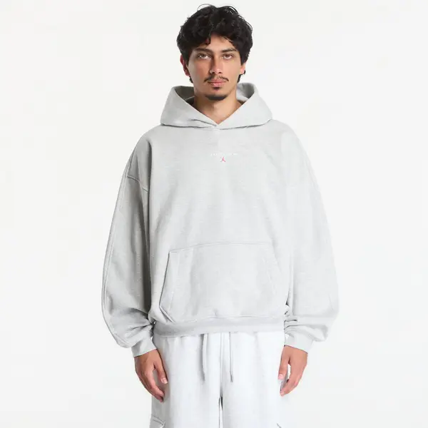 Jordan Hoodica Jordan Flight Fleece Men's Oversized Pullover Hoodie Grey Heather L