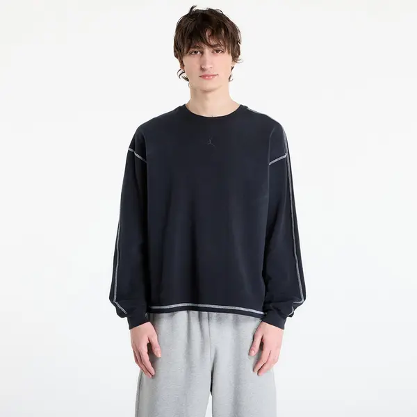 Jordan Hoodica Jordan Flight Men's Heavyweight Long-Sleeve Top Black/ Sail/ Black XL