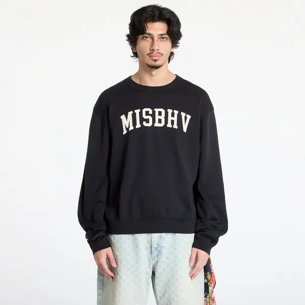MISBHV Hoodica MISBHV Knitted Varsity Crewneck Sweatshirt UNISEX Black XL