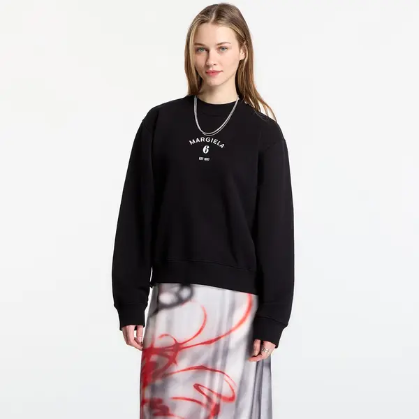 MM6 Hoodica MM6 Signature Jersey Sweatshirt Black M