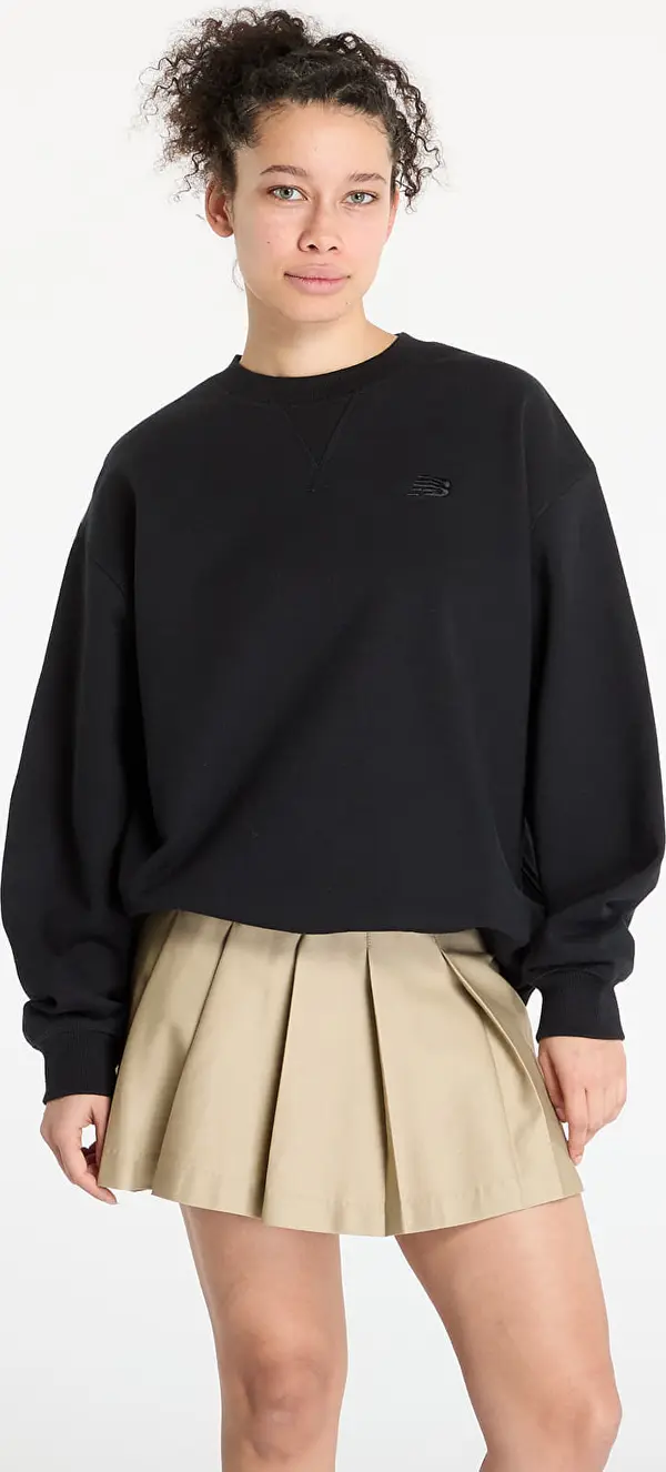 New Balance Hoodica New Balance Athletics French Terry Crew Sweatshirt Black M