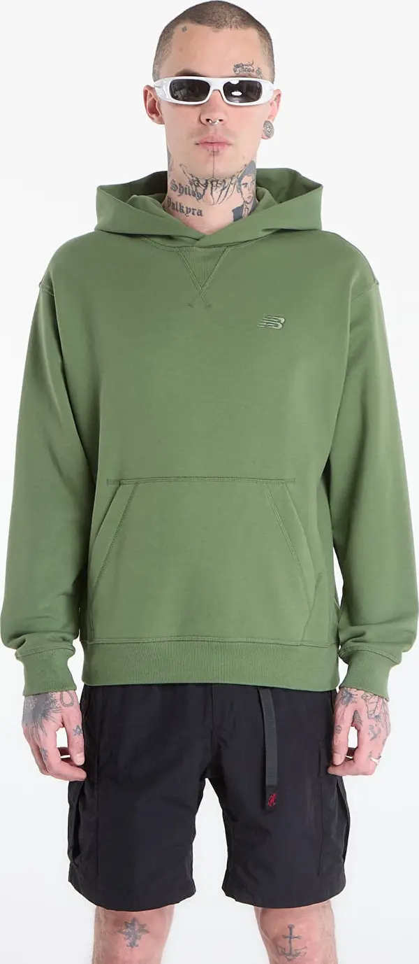 New Balance Hoodica New Balance Athletics French Terry Hoodie Utility Green L
