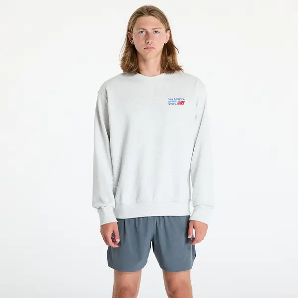 New Balance Hoodica New Balance Athletics Premium Logo Crew Ash Heather XL