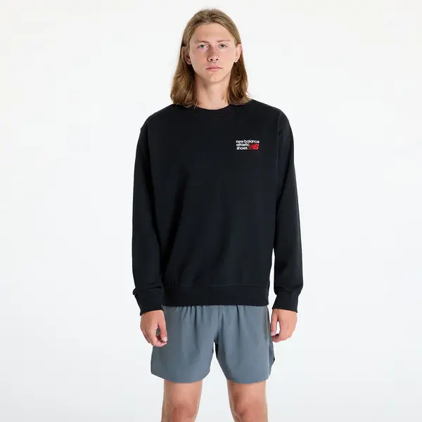 New Balance Hoodica New Balance Athletics Premium Logo Crew Black S