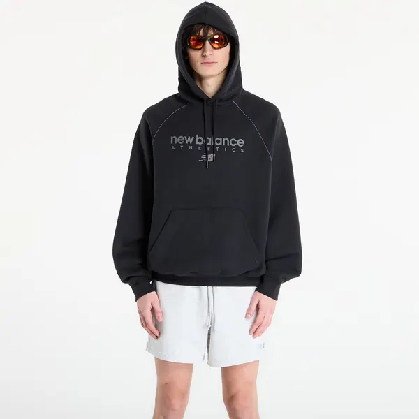 New Balance Hoodica New Balance Linear Graphic Fleece Hoodie Black XL