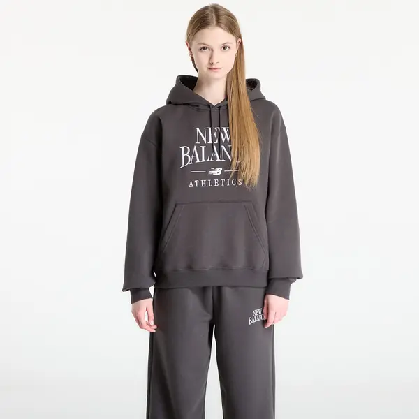 New Balance Hoodica New Balance Linear Heritage Fleece Hoodie Faded Black M