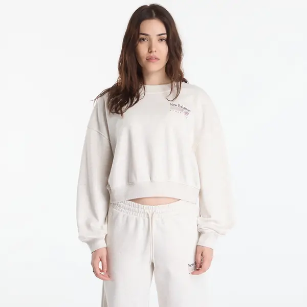 New Balance Hoodica New Balance Trackside French Terry Crew Linen Heather L