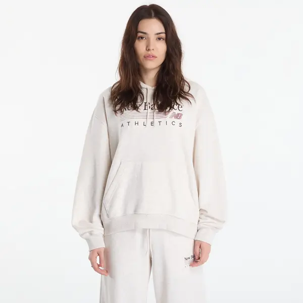 New Balance Hoodica New Balance Trackside French Terry Hoodie Linen Heather L
