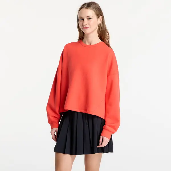 Nike Hoodica Nike 24.7 ImpossiblySoft Women's Dri-FIT Oversized Crew-Neck Top Lt Crimson/ University Red S