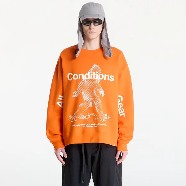 Nike Hoodica Nike ACG "Tuff Fleece" Men's Therma-FIT Pullover Crew-Neck Sweatshirt Safety Orange L