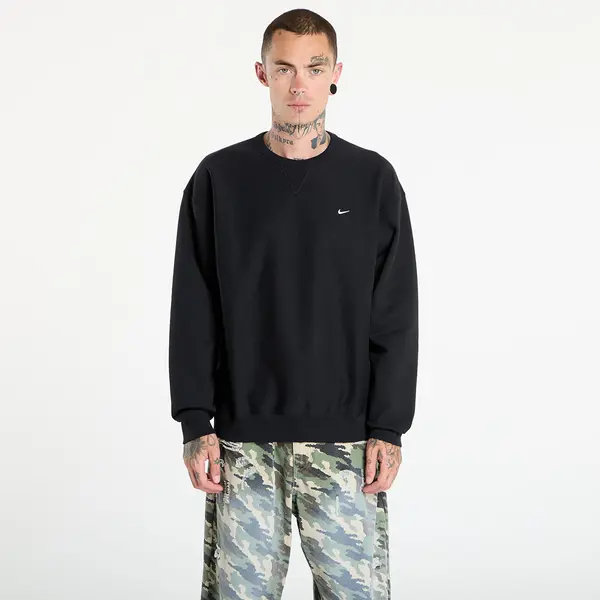 Nike Hoodica Nike Solo Swoosh Men's Fleece Crew Black/ White S