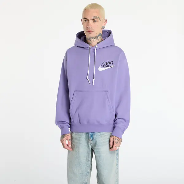 Nike Hoodica Nike Solo Swoosh Men's Fleece Hoodie Dusty Amethyst S