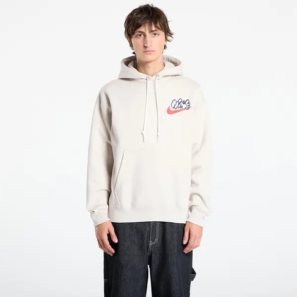 Nike Hoodica Nike Solo Swoosh Men's Fleece Hoodie Lt Orewood Brn XS