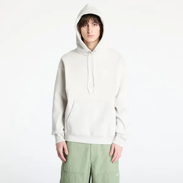 Nike Hoodica Nike Solo Swoosh Men's Fleece Pullover Hoodie Light Bone/ White XS