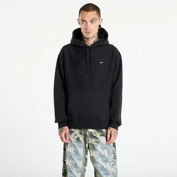 Nike Hoodica Nike Solo Swoosh Men's Pullover Hoodie Black/ Black/ White XXL