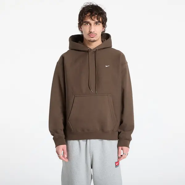 Nike Hoodica Nike Solo Swoosh Men's Pullover Hoodie Dark Hazel/ White XS