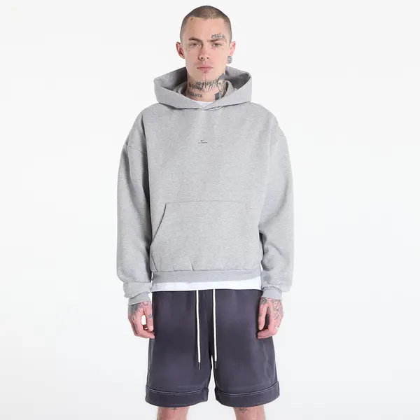 Nike Hoodica Nike Standard Issue Men's Therma-FIT Brushed Basketball Pullover Hoodie Dk Grey Heather/ Black XXL
