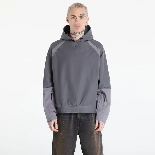 Nike Hoodica Nike Tech Men's Dri-FIT Shori Knit Utility Hoodie Iron Grey/ Pencil Point/ Black S