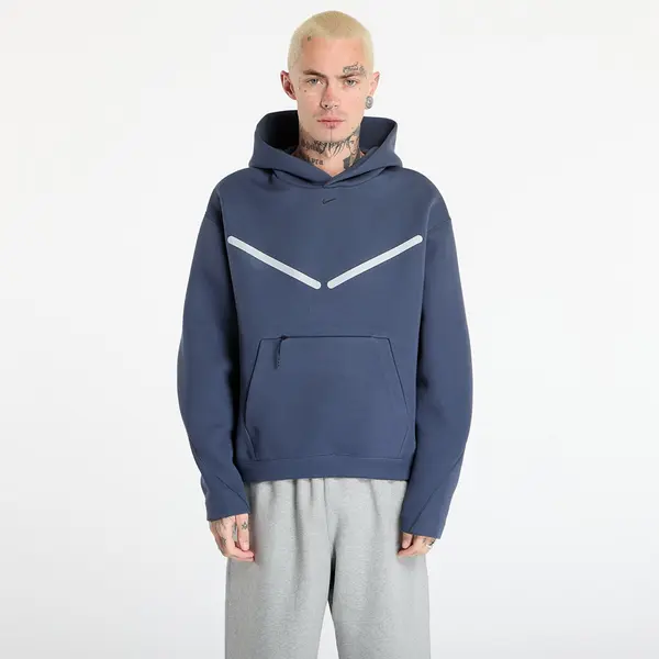 Nike Hoodica Nike Tech Men's Pullover Hoodie with Reflective Accents Thunder Blue/ Black XXXL