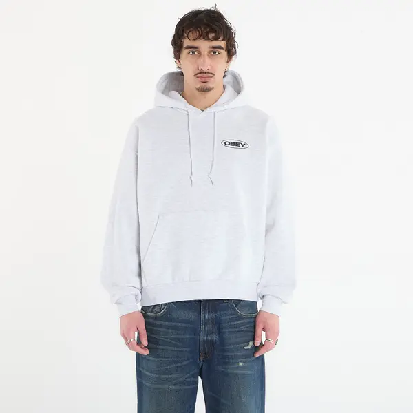 OBEY Clothing Hoodica OBEY Oval Cities Hood Ash Grey L