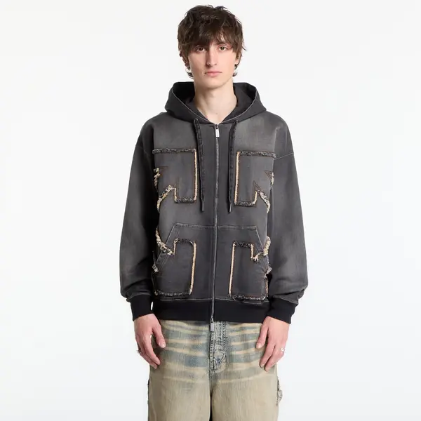 Off-White Hoodica Off-White Arrow Distr Den Zip Skate Hoodie Highlighted Black M