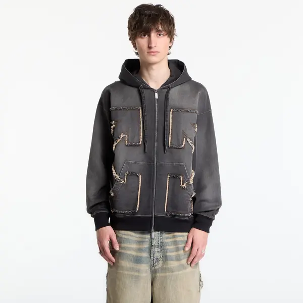 Off-White Hoodica Off-White Arrow Distr Den Zip Skate Hoodie Highlighted Black M