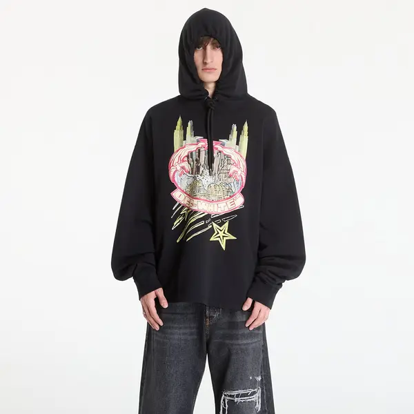 Off-White Hoodica Off-White Big Frame Wrld Loose Hoodie Black XXL