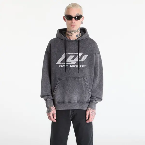 Off-White Hoodica Off-White Ow Racing Skate Hoodie Mareado Black XXL