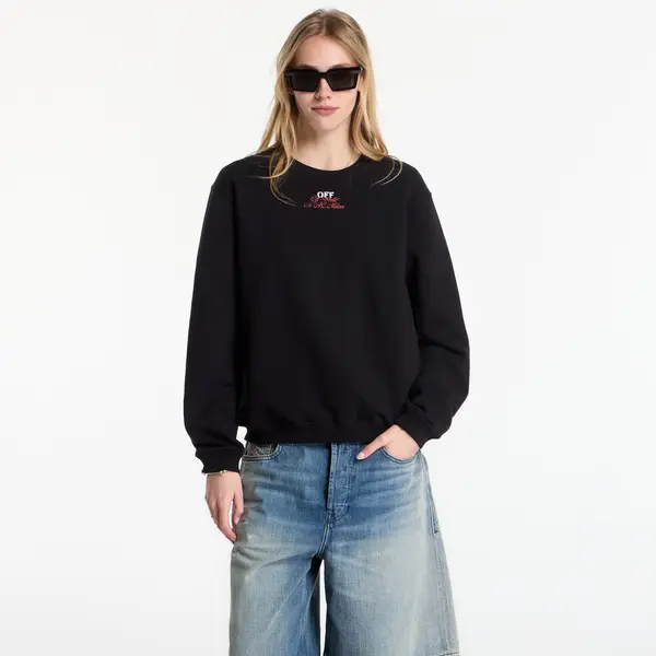 Off-White Hoodica Off-White x AC Milan Reg Crew Black/ No Color L