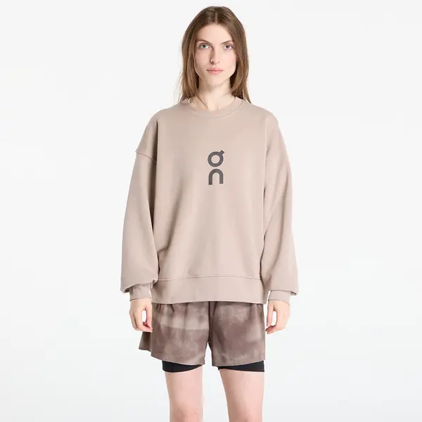 On Hoodica On Club Crew Brown L