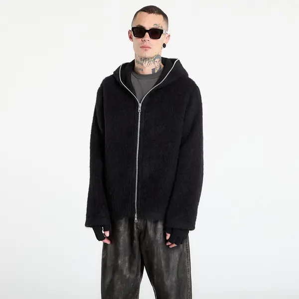 Our Legacy Hoodica OUR LEGACY Full Zip Hood Black Hairy Wool 54