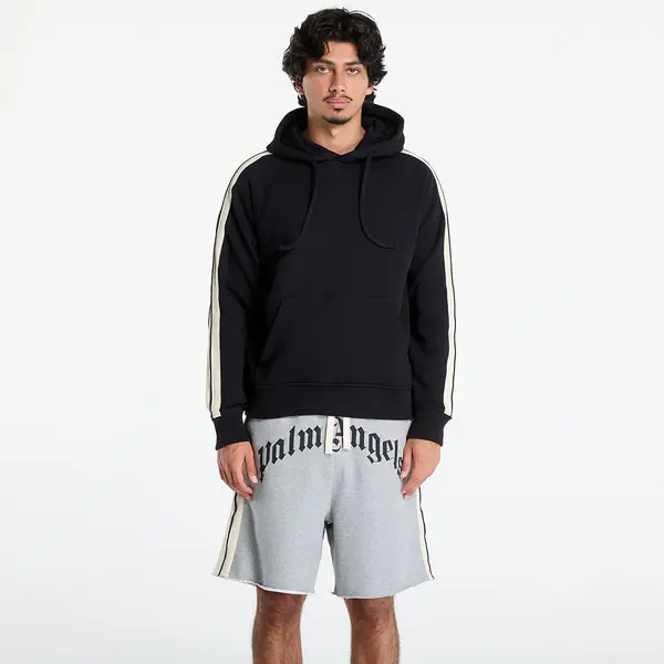 Palm Angels Hoodica Palm Angels Curved Logo Track Hoody Black/ Off White L