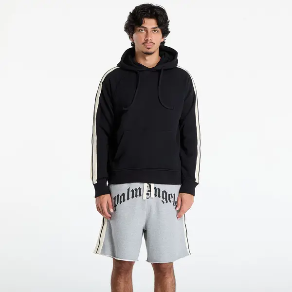 Palm Angels Hoodica Palm Angels Curved Logo Track Hoody Black/ Off White S