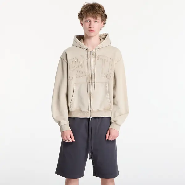 Patta Hoodica Patta Loopback Logo Zip Hooded Sweater UNISEX Irish Cream L