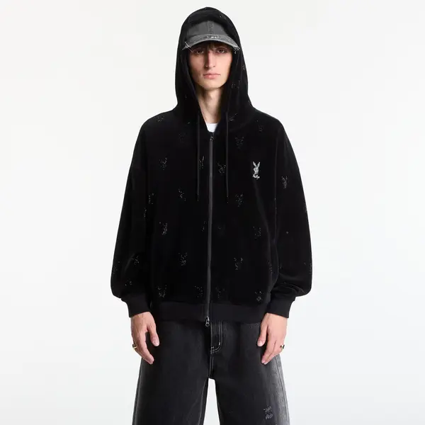 FTSHP Hoodica Playboy x FTSHP Velvet Hoodie Black M