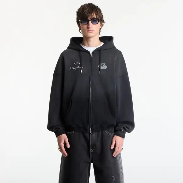 FTSHP Hoodica Playboy x FTSHP Waffle Hoodie Dark Grey M