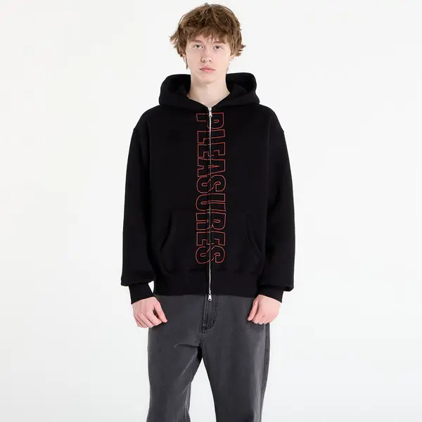 PLEASURES Hoodica PLEASURES Impact Zip Hoodie Black L