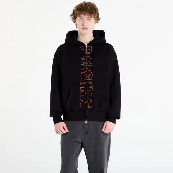 PLEASURES Hoodica PLEASURES Impact Zip Hoodie Black XL
