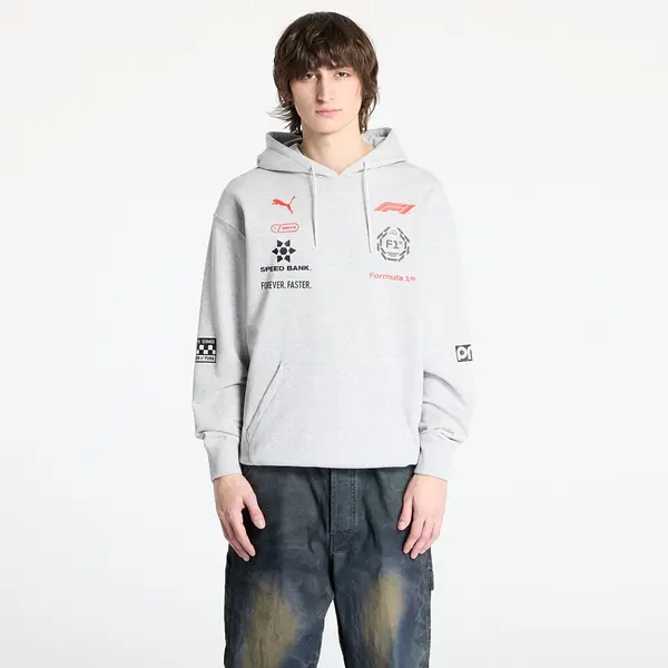 Puma Hoodica Puma F1 Racing Hoodie Light Gray Heather XL