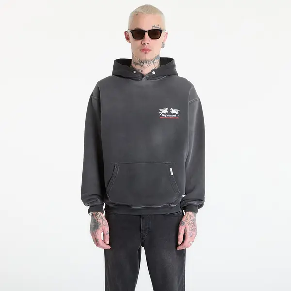 REPRESENT Hoodica REPRESENT 24 Hour Service Hoodie UNISEX Stained Black L