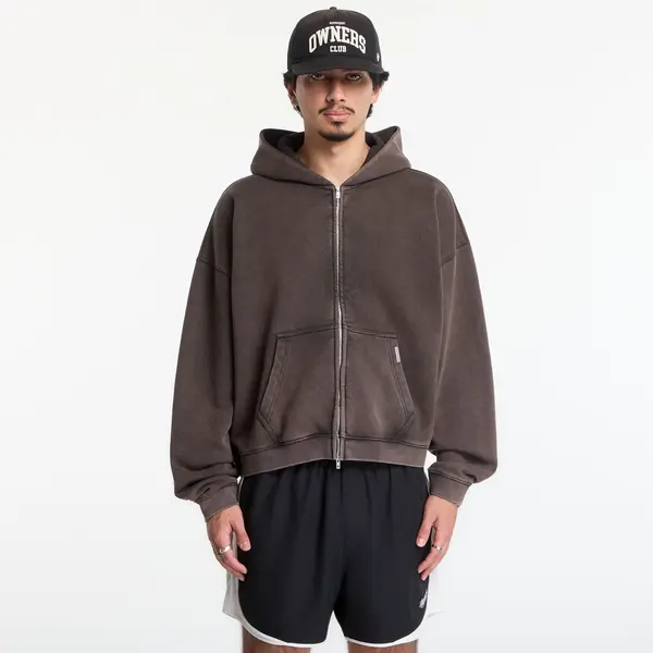 REPRESENT Hoodica Represent Initial Boxy Zip Through Hoodie UNISEX Coffee S