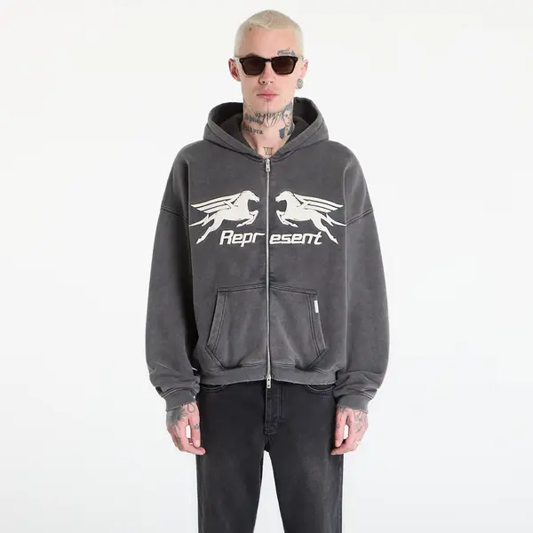 REPRESENT Hoodica REPRESENT Pegasus Zip Through Hoodie UNISEX Vintage Grey XL