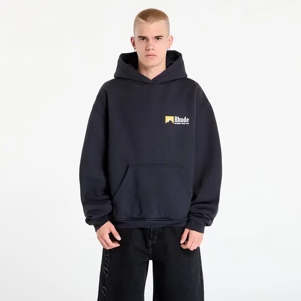 Rhude Hoodica Rhude International Racing Logo Hoodie Vintage Black L