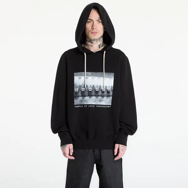 Rick Owens DRKSHDW Hoodica Rick Owens DRKSHDW Oversized Hoodie Black/ Milk L