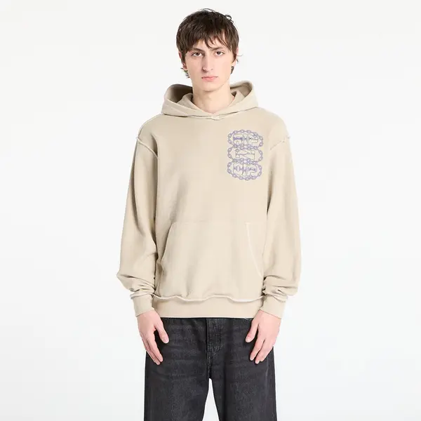 RIPNDIP Hoodica RIPNDIP Linked Up Reverse Stitched Hoodie Khaki S